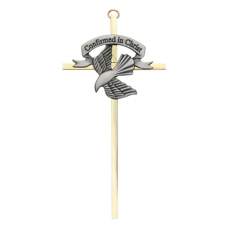 "Confirmed in Christ" Dove Confirmation Wall Cross