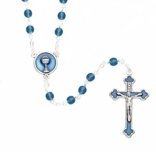 Blue Communion Rosary