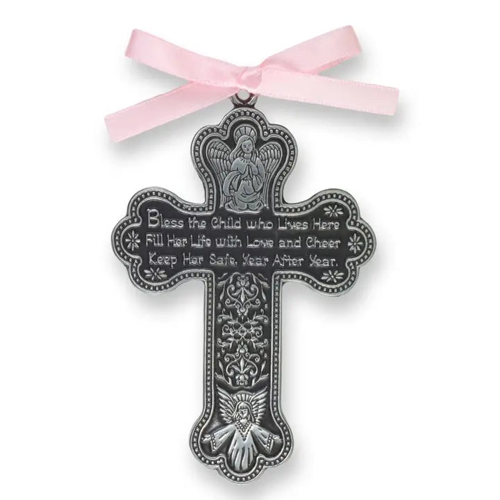 Baby Girl Crib Cross