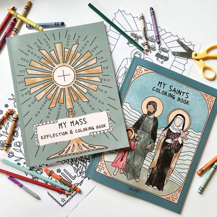 Catholic Coloring Book Saints