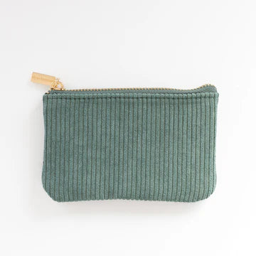 Corduroy Coin Pouch-Jade