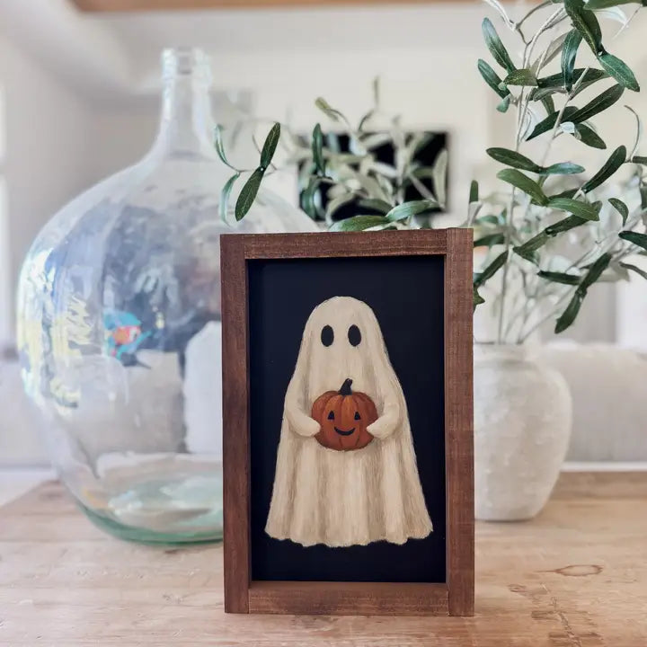 Ghost with Jack O'lantern