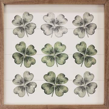 Nine Clovers White