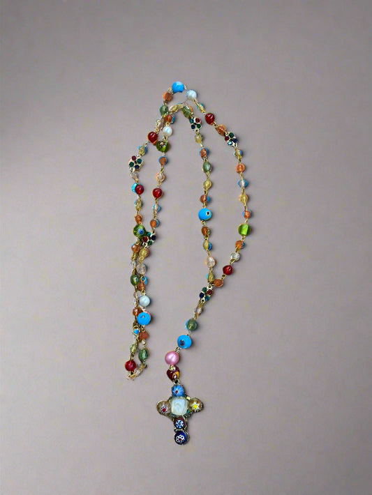 Glass Cross necklace