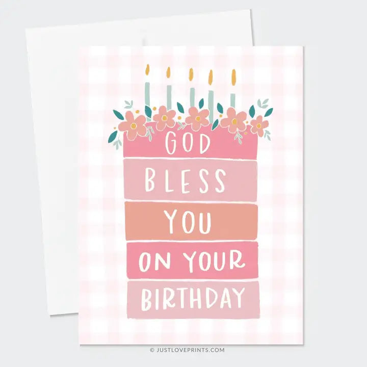 God Bless You On Your Birthday Greeting Card