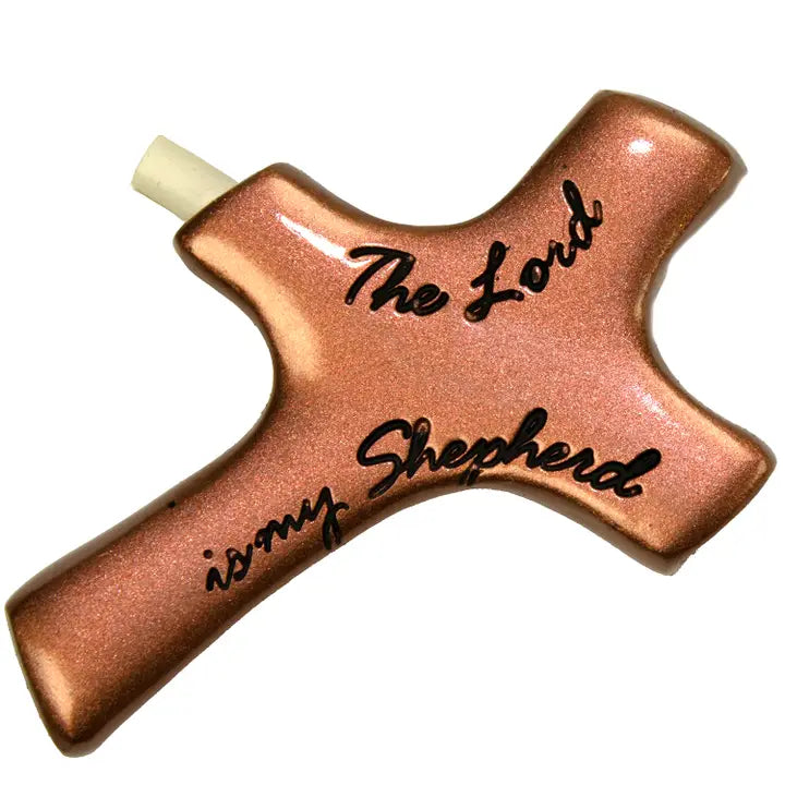 Lord Is My Shepherd Copper Palm Cross
