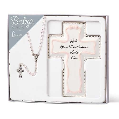 Pink Cross & Rosary