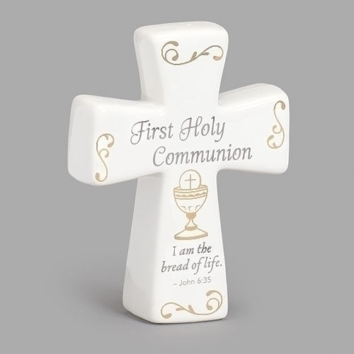 Ceramic First Communion Cross