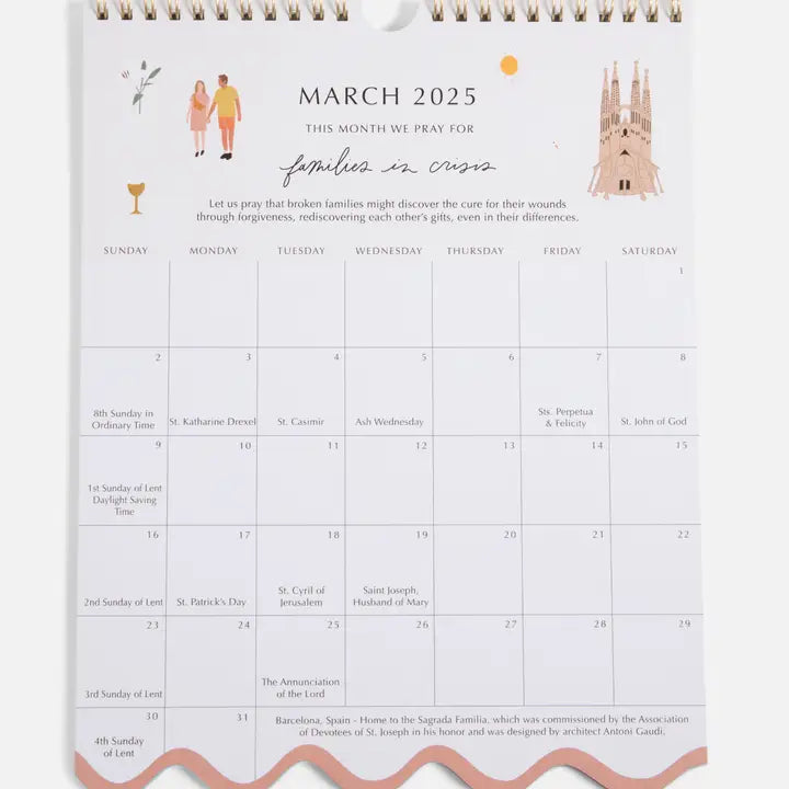 Liturgical Catholic  Wall & Desk Calendar