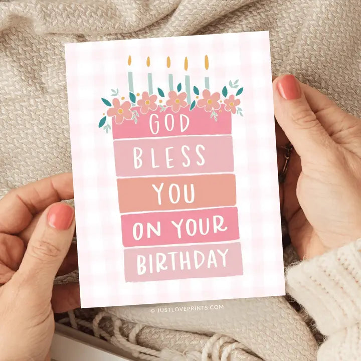 God Bless You On Your Birthday Greeting Card