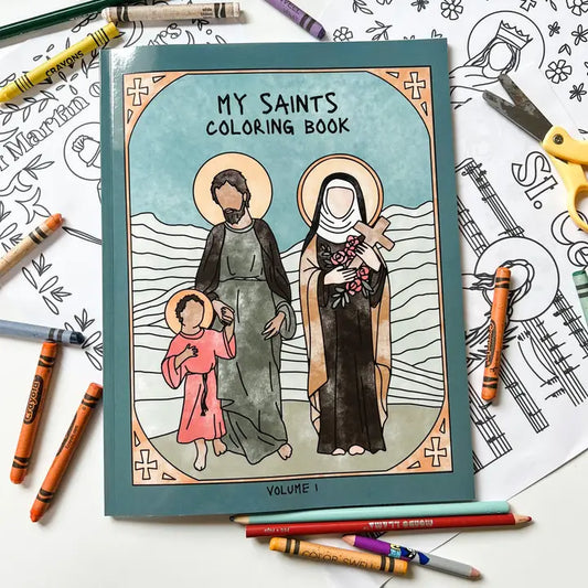 Catholic Coloring Book Saints