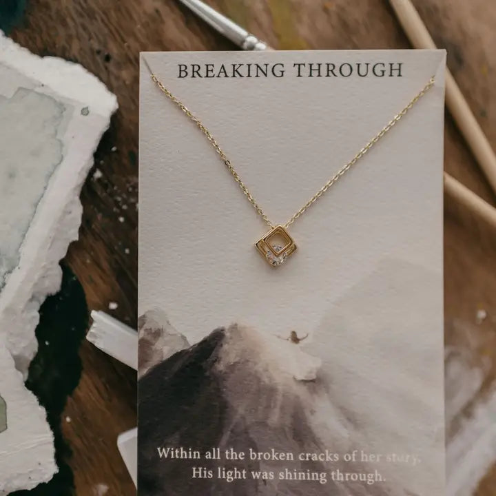 Breaking Through Necklace Jesus | John 1:3