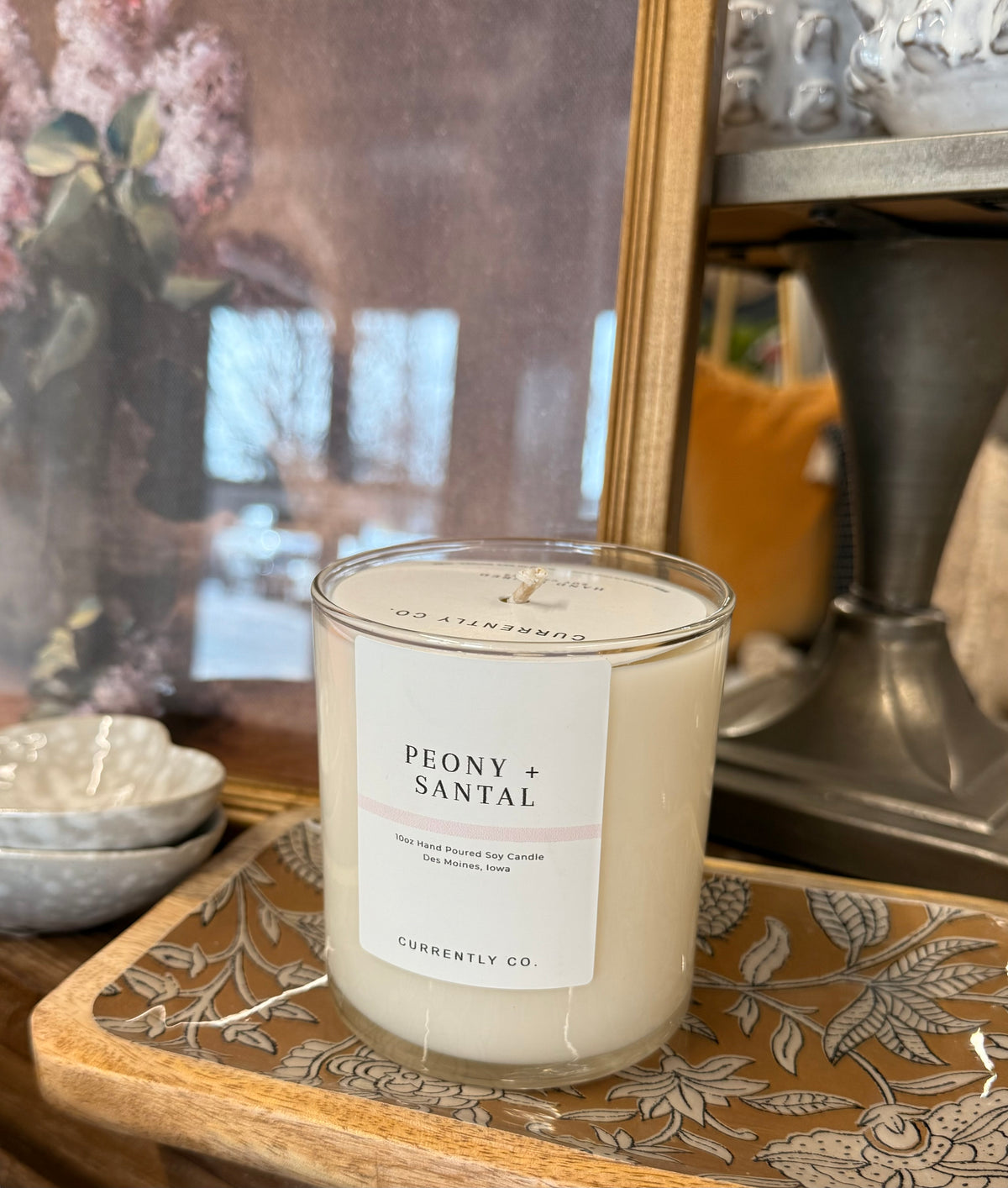 Peony + Santal Candle