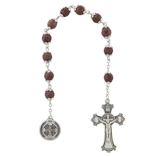 Pompeii Collection One-Decade Rosary - Brown