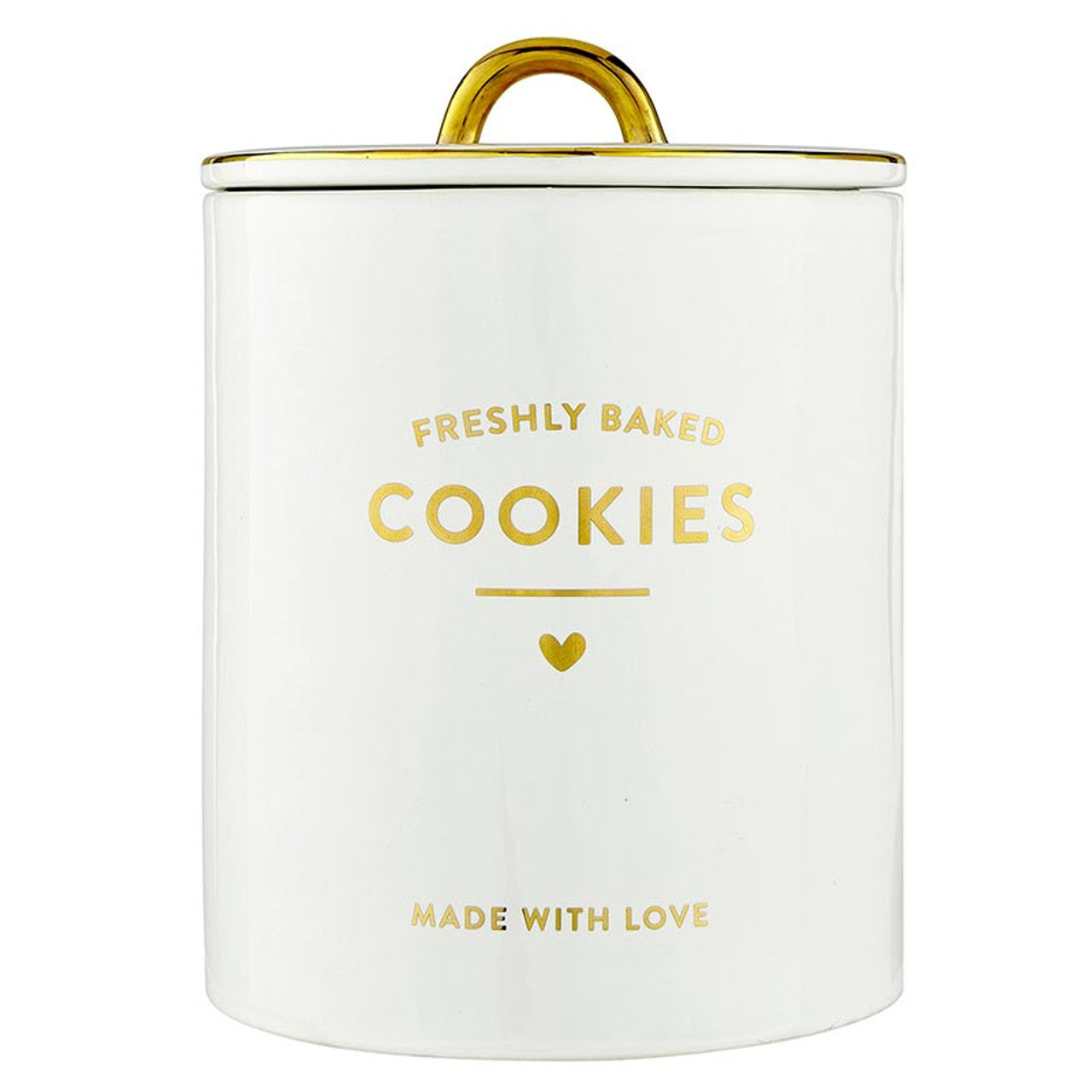 Ceramic Gold Foil Cookie Jar