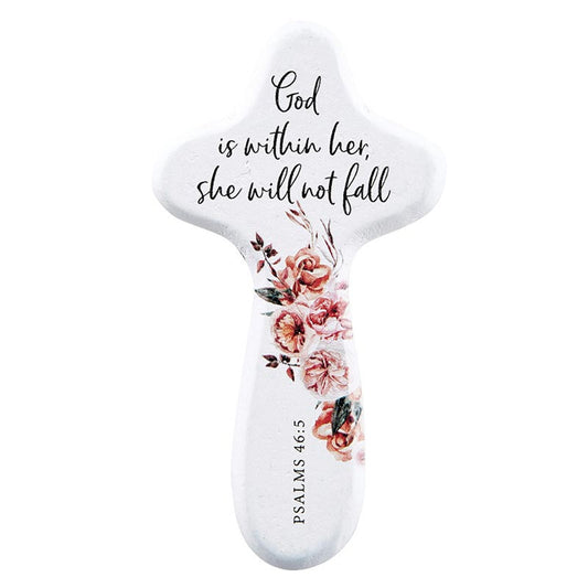 Handheld Cross - God Is Within Her