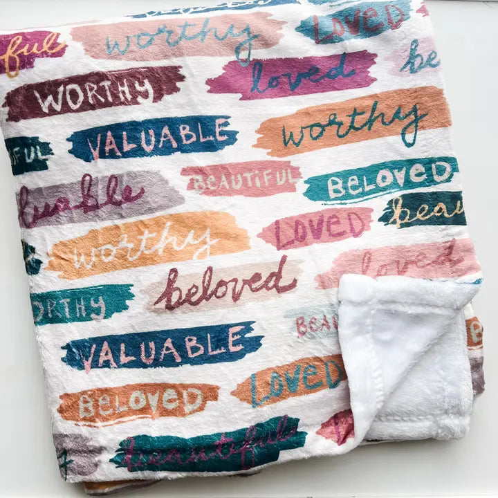 Words of Affrimation Blanket