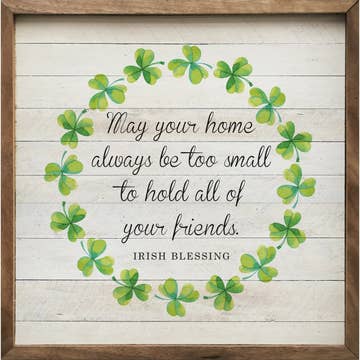 Home Irish Blessing Wreath