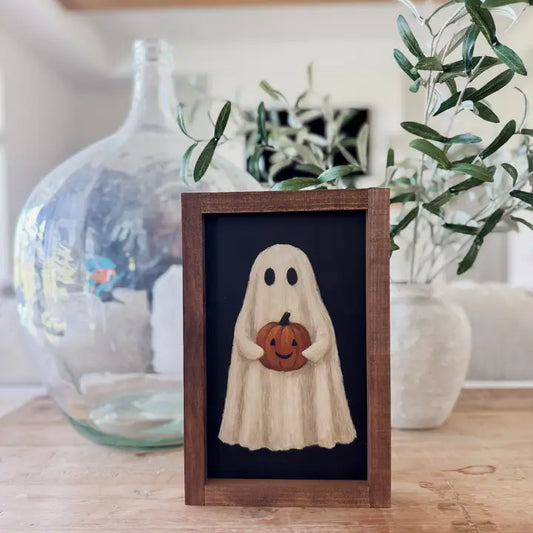Ghost with Jack O'lantern