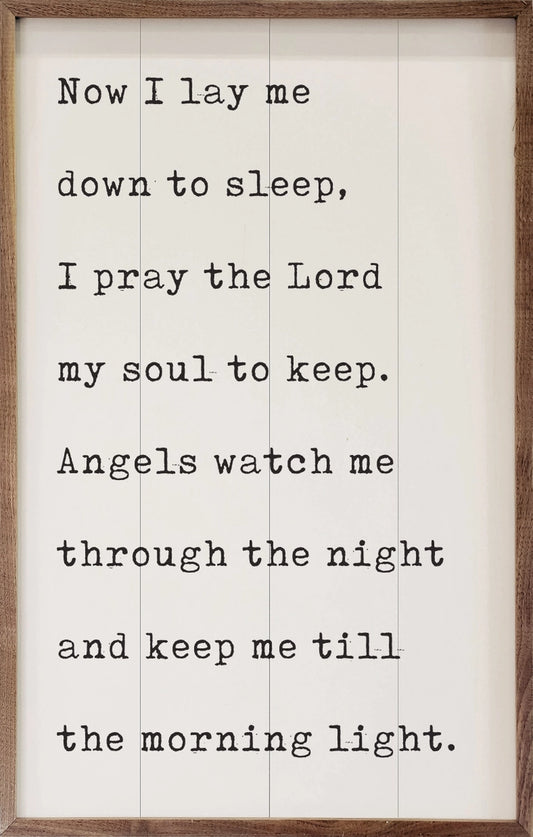 Now I Lay Me Down To Sleep White